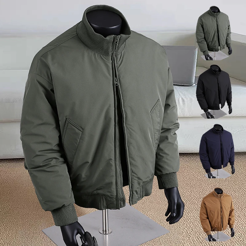 

Winter Outdoors Men's Waterproof Hiking Pilot Jacket Warm Flight Jacket Outdoor Windproof Waterproof Hiking Jacket Windbreaker
