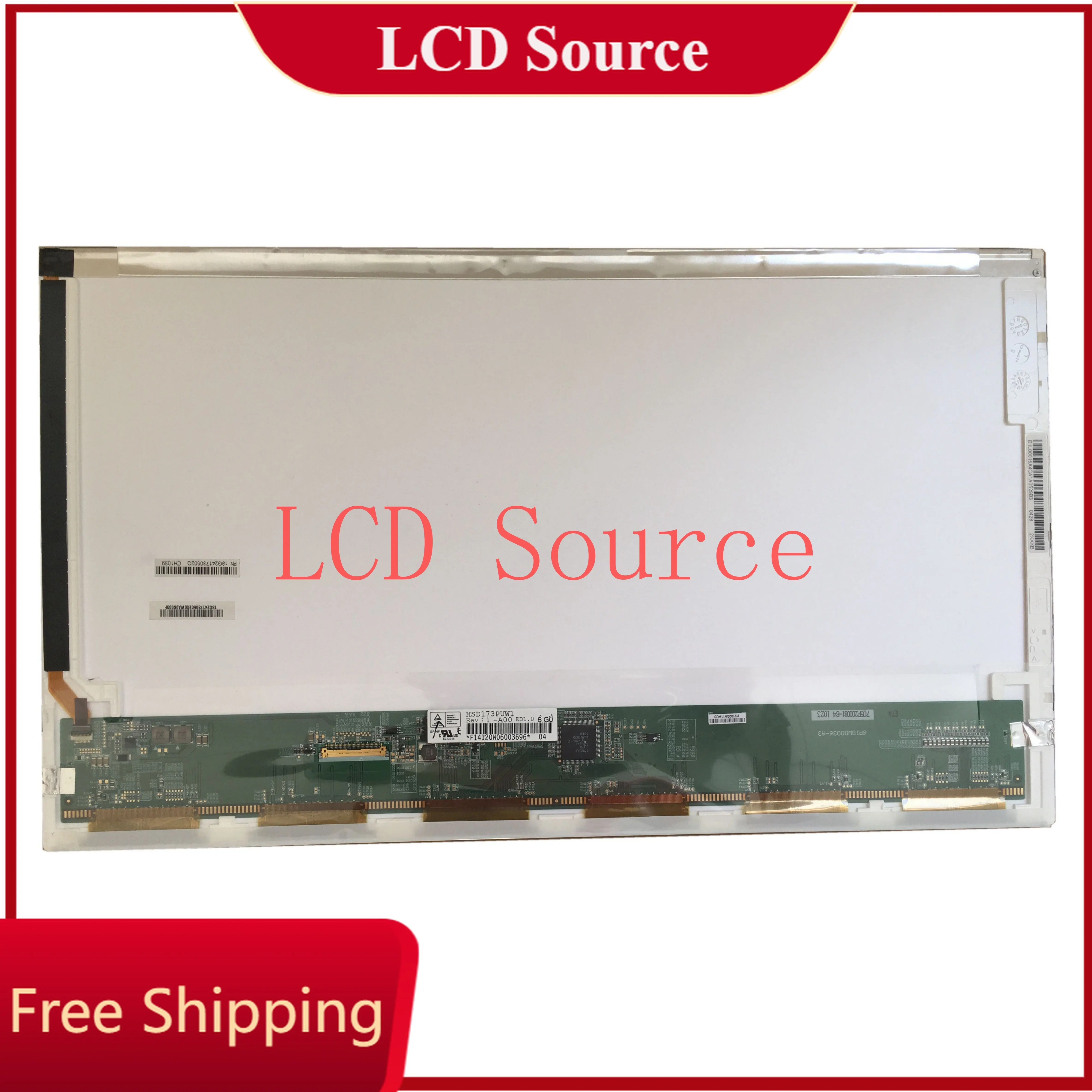 

HSD173PUW1 A00 A01 fit B173HW02 V.1 V.0 B173HW01 V.5 1920x1080 LCD LED SCREEN PANEL N173HGE-L21 N173HGE-L11 LP173WF1