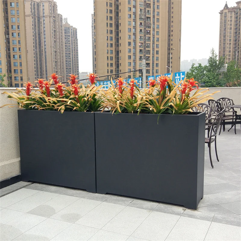 صندوق زراعة مستطيل طويل جديد احترافي 2025 في الهواء الطلق #1