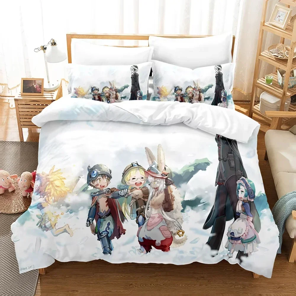 

Fashion Anime Made in abyss Bedding Sets Duvet Cover Set With Pillowcase Twin Full Queen King Bedclothes Bed Linen Home textiles
