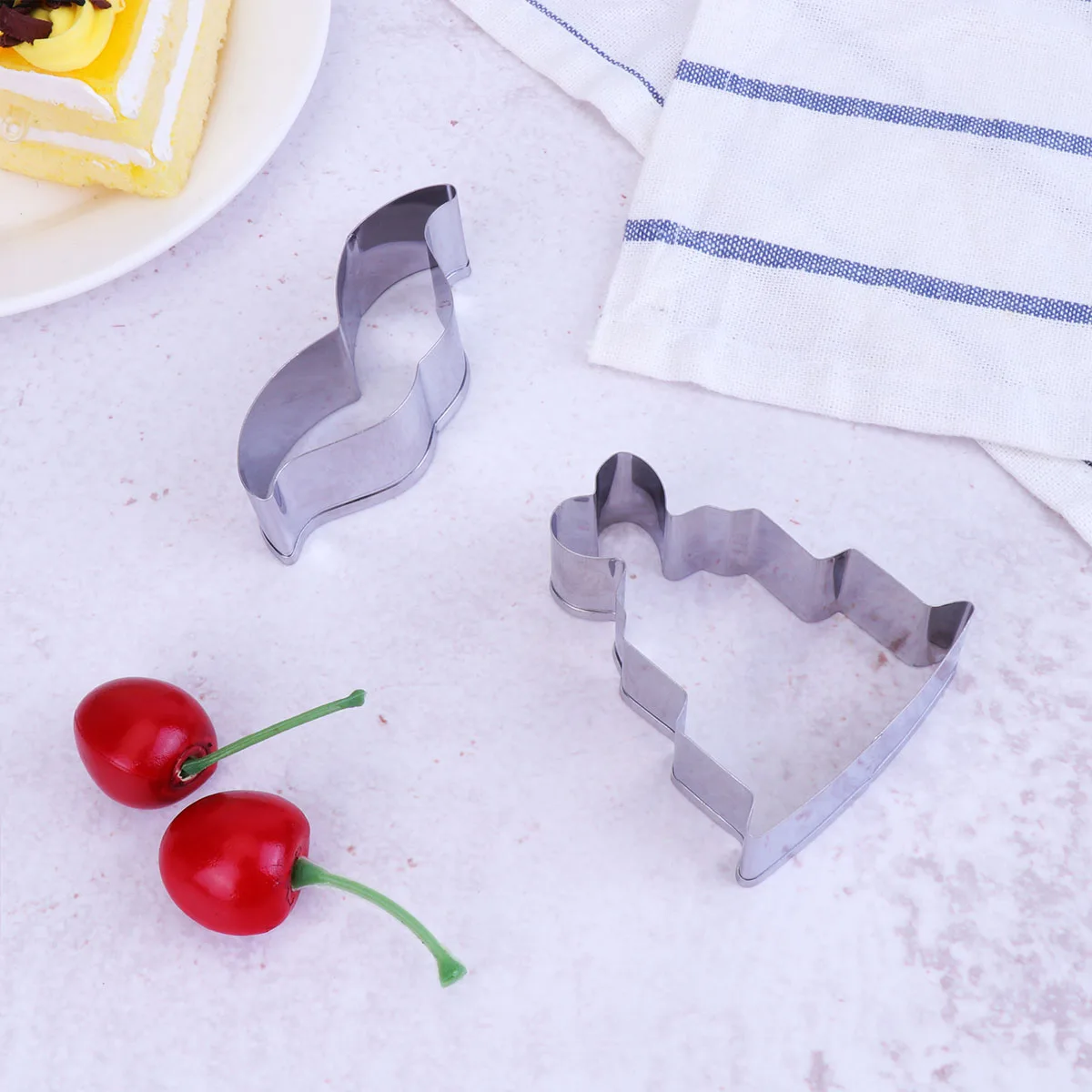 

10pcs Love Shape Stainless Steel Cookie Cutters Biscuit Molds Baking Tools Fondant Cake Diy Maker Kitchen Accessory Wedding