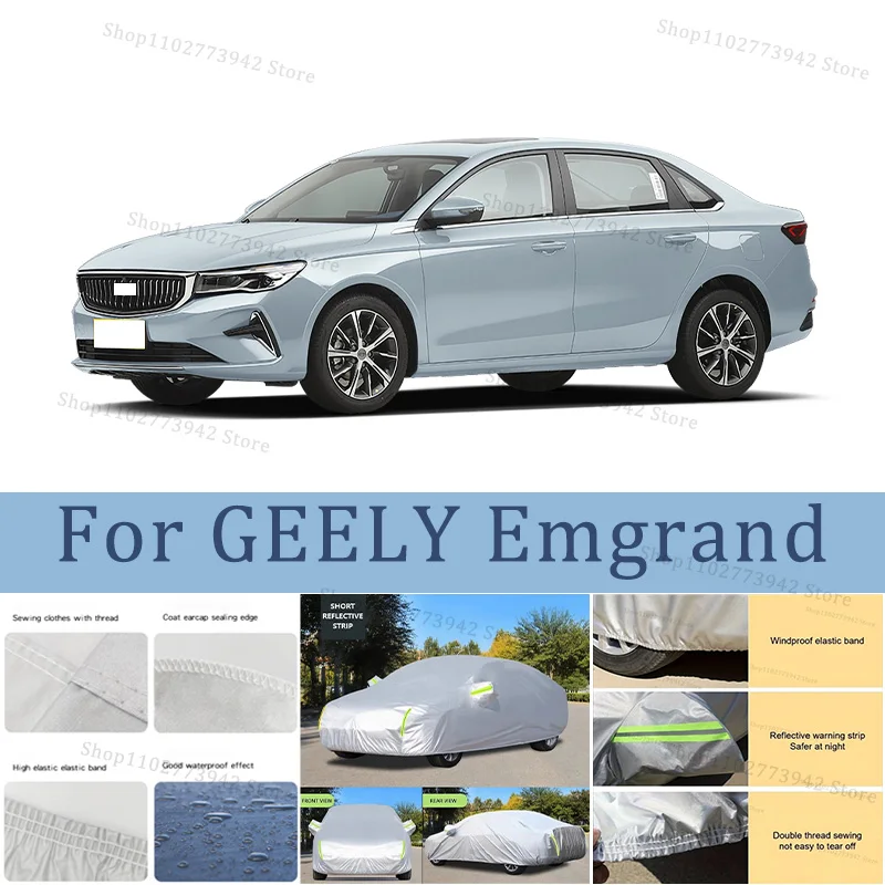 

For GEELY Emgrand Car Cover Car Waterproof All Weather Automobiles Full Exterior Covers - Sun-proof Outdoor Anti Scratch