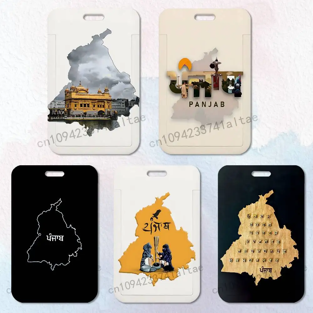 

Punjab Map Card Holder Lanyard Camera Neck Strap Credit Card Case ID Badge Credentials Protection