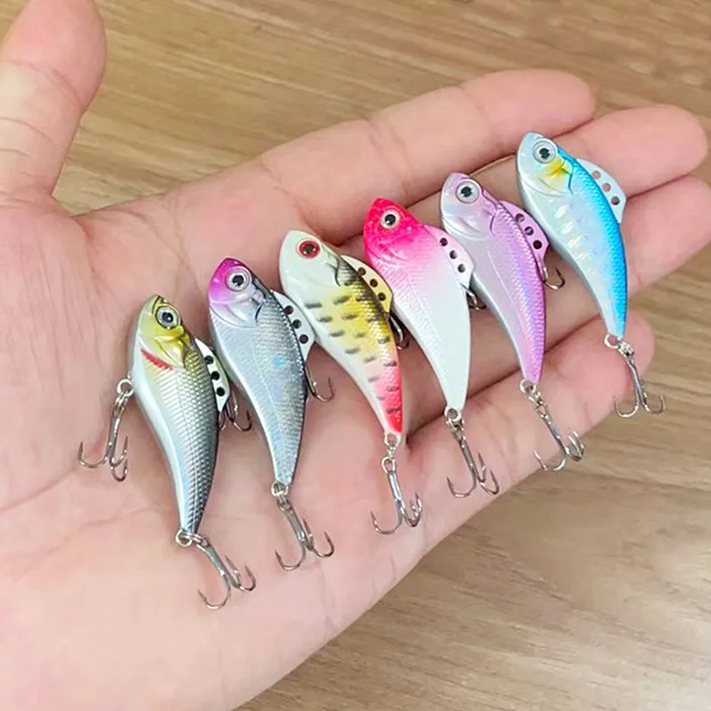 Lure Lure Ring Beads New product lightning VIB Bait 4cm 3.9g Laser Tossing Plastic Hard Bait Bionic Lure Fishing Gear Wholesale