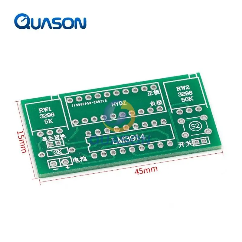 LM3914 10 Segment 3.7V Lithium 12V Battery Capacity Indicator Module Power Level Tester LED Display Electronic DIY Kits