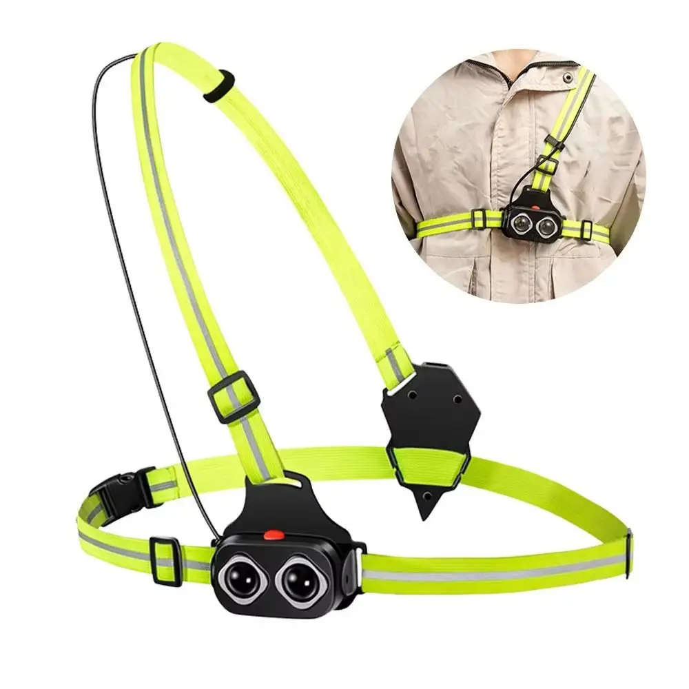 Multifunctional Jogging LED Night Running Light Safety Warning Chest Lamp Strong Highlight Durable Cycling Torch Sport