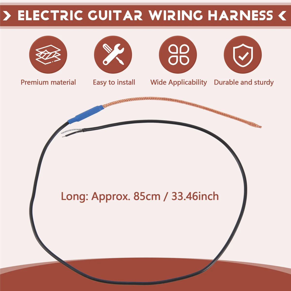 

AA85 Acoustic Guitar Saddle Piezo Bridge Pickup Soft with 2.5 Jack