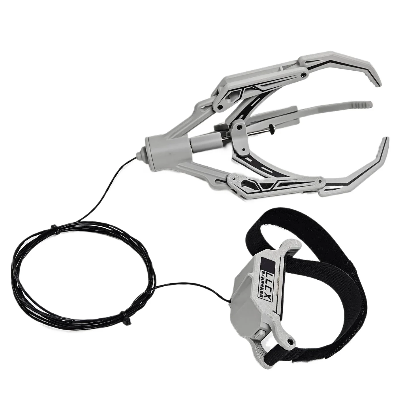 Universal Optically Controlled Mechanical Gripper for Drones, Outdoor Rescue Air-Dropping Device and Thrower