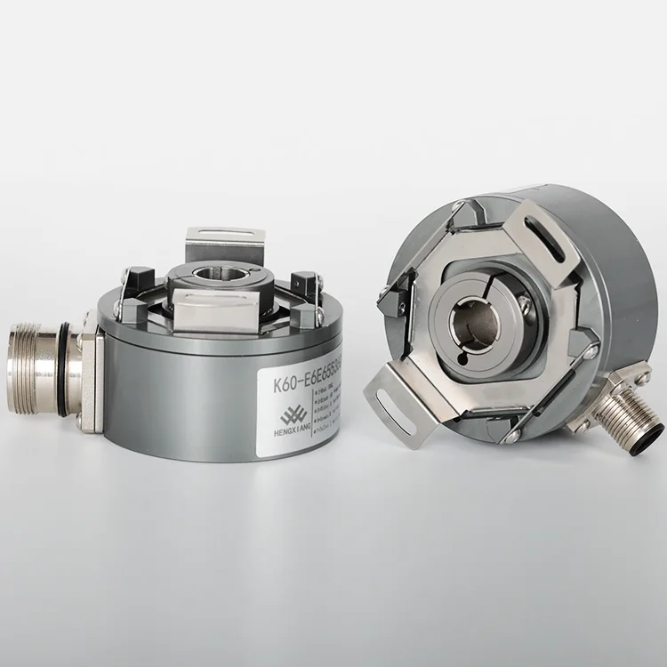 Industrial Grade K60 Through Shaft Encoder 5000RPM IP65 6-15mm Shaft TTL/HTL Multiple Interface Optional For CNC Elevator