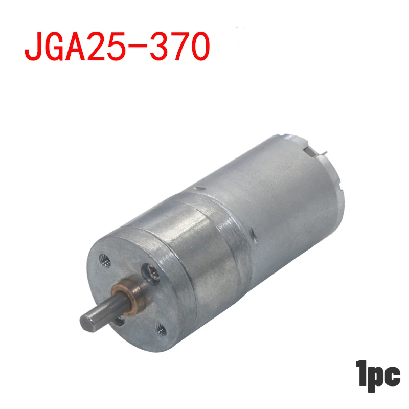 1pc 25GA 370 D4*12mm 6/12/24V High Torque Micro DC Reducer Motor 16/26/35/60/77/130/280/620/1360rpm Model Car Tractor Smart Car