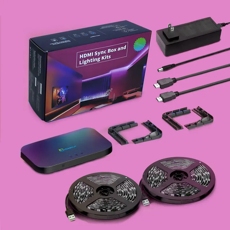 Smart Ambient TV Led Backlight For H-DMIi Device Sync Box Led Strip Lamp PC Game Back Lights Kit Works