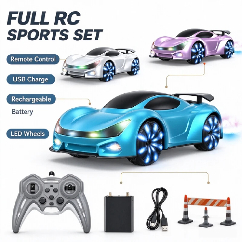 汎用4WDリモコンカー。LEDライトとスプレー効果を搭載した - Kids Toys Under 50 のレビューと価格