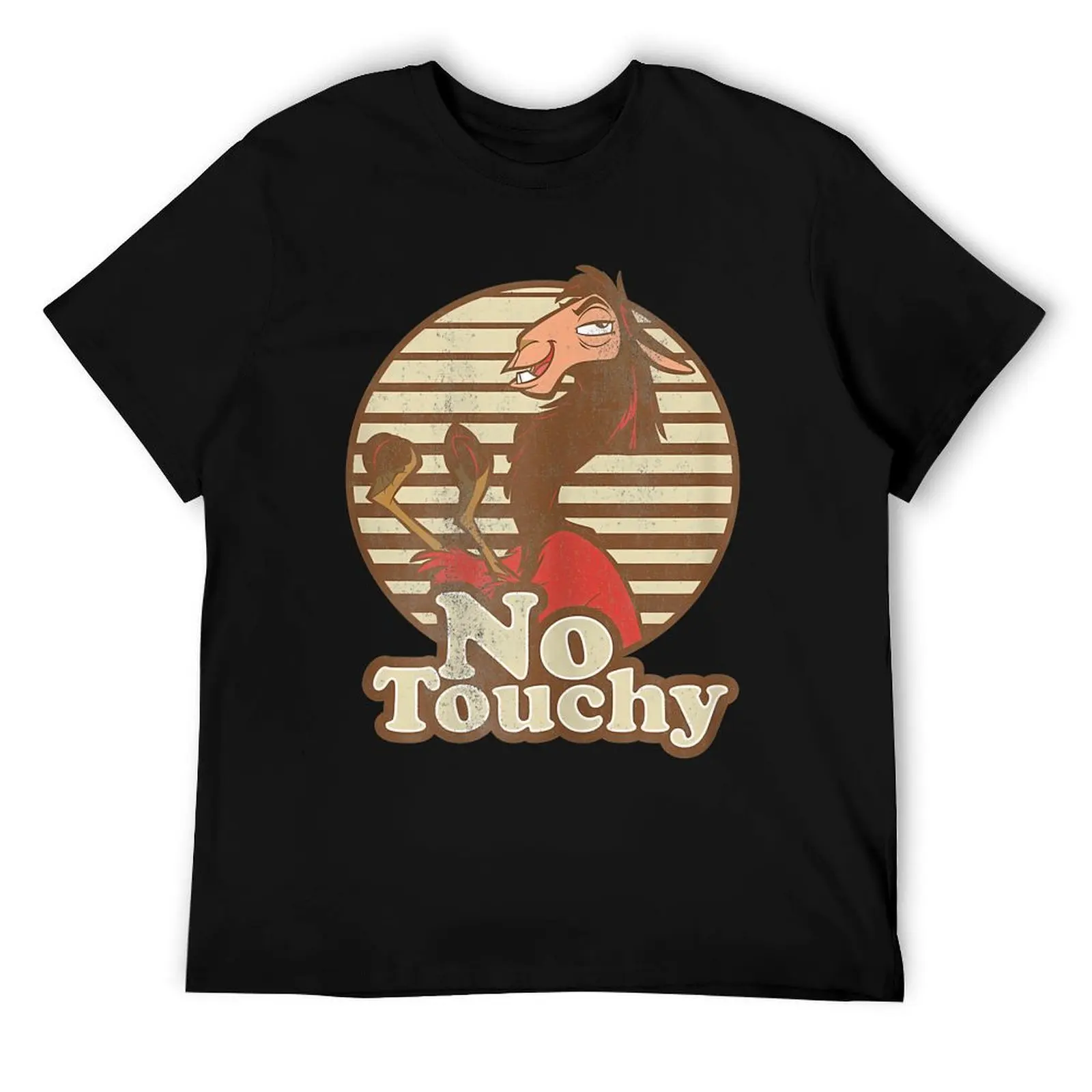 

Emperor's New Groove Kuzco Llama No Touchy T-Shirt man graphic t shirt t shirts for man cotton T-Shirt