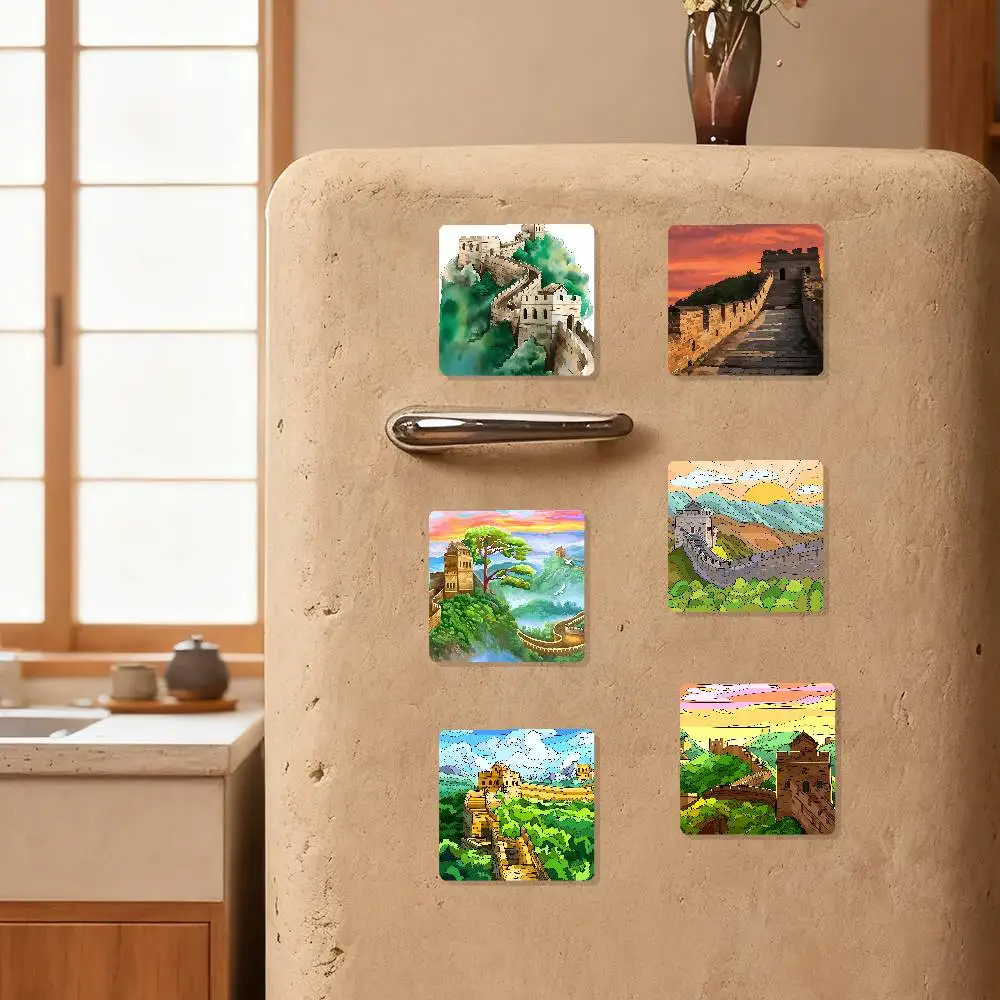 The Great Wall In China Refrigerator Magnet Creative Kitchen Home Decoration Soft Magnetic Decor Festival Gifts Multi Scene Use