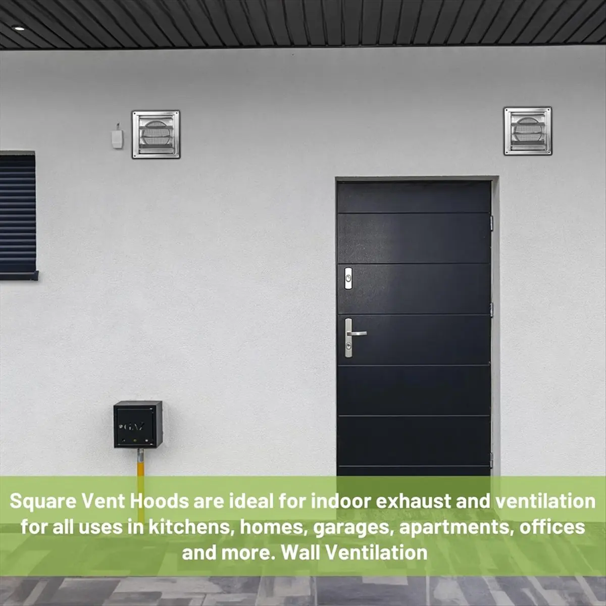 #38D Ventilation Grille 150mm Stainless Steel Air Vents Cover,exterior vent cap,(Stainless steel)