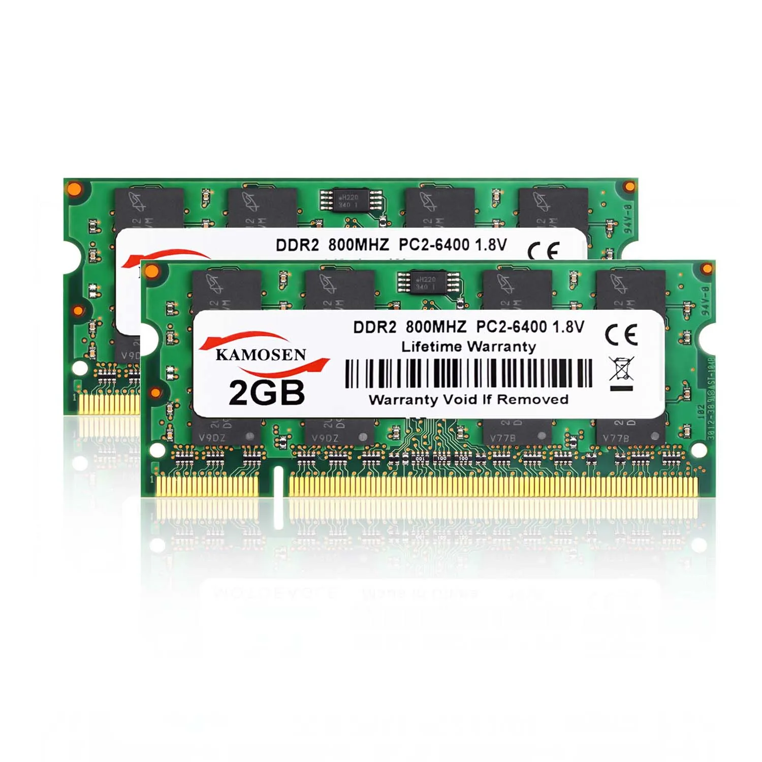 DDR2  2GB  RAM  800Mhz/667Mhz  PC2-6400/PC2-5300 for  Laptop Memory with guaranteed quality and compatibility supports dual chan