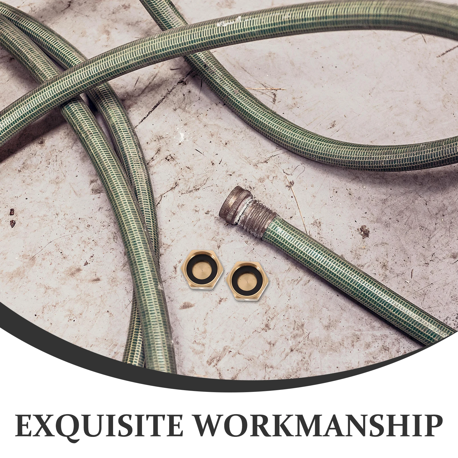 2 Pcs 3/4 Inch Brass Garden End Caps Durable Leakproof Design Easy Installation Versatile Use Garden Hose Plugs Faucet Covers