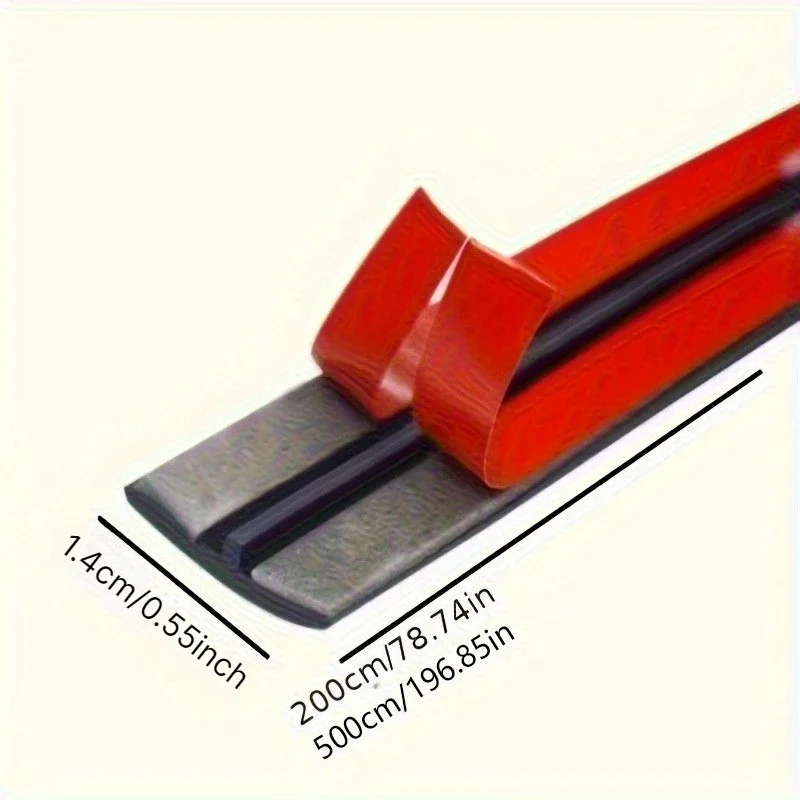 Car Rubber Sealing Strip, Window Edge Windshield Roof Seal Protector, Noise Insulation Auto Seal Sticker