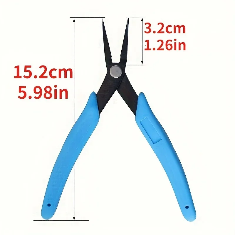 5-inch Fine Pointed Nose Pliers Chain Tweezer Nose Plier Unique Design Finer Tip Jewelry Making Precision Work Wire Hand Tools