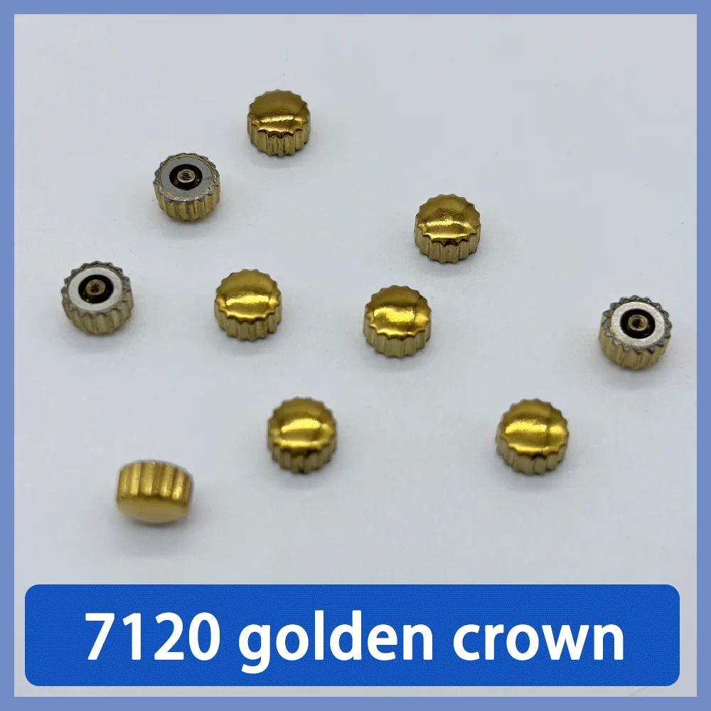 

Watch movement accessories golden crown suitable for 7120 movement repair watch parts old-fashioned mechanical crown