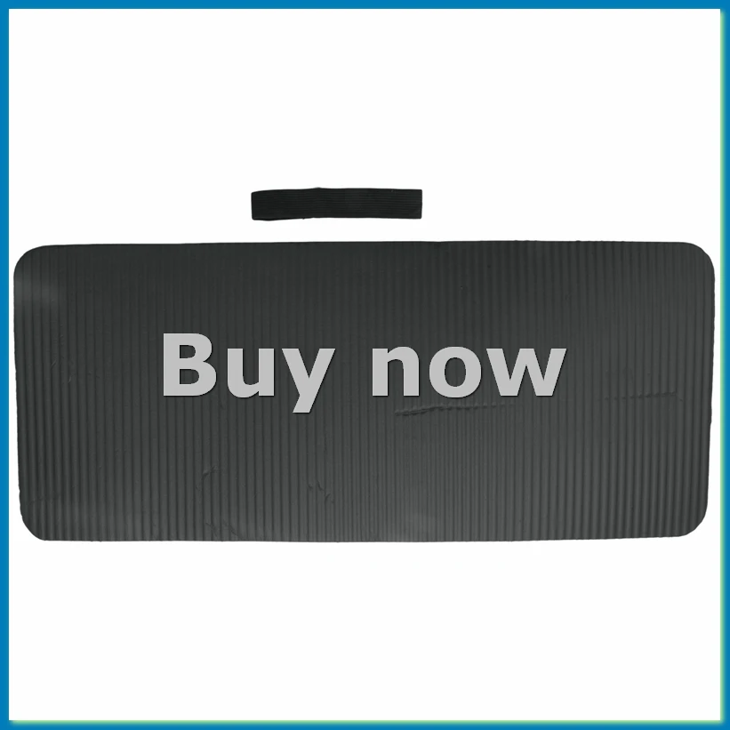 Pilates Workout Mat Thick 60X25X1.5Cm Yoga Knee Pad Cushion Extra Support For Knees Wrists Elbows Black-A14I