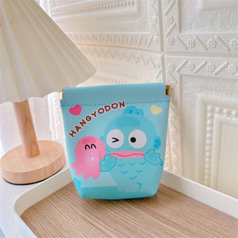 Sanrio Kawaii Anime Hello Kitty Kuromi My Melody Storage Bag Girl Heart Cartoon Cute Anime Pochacco Hangyodon Month Bag Kid Gift