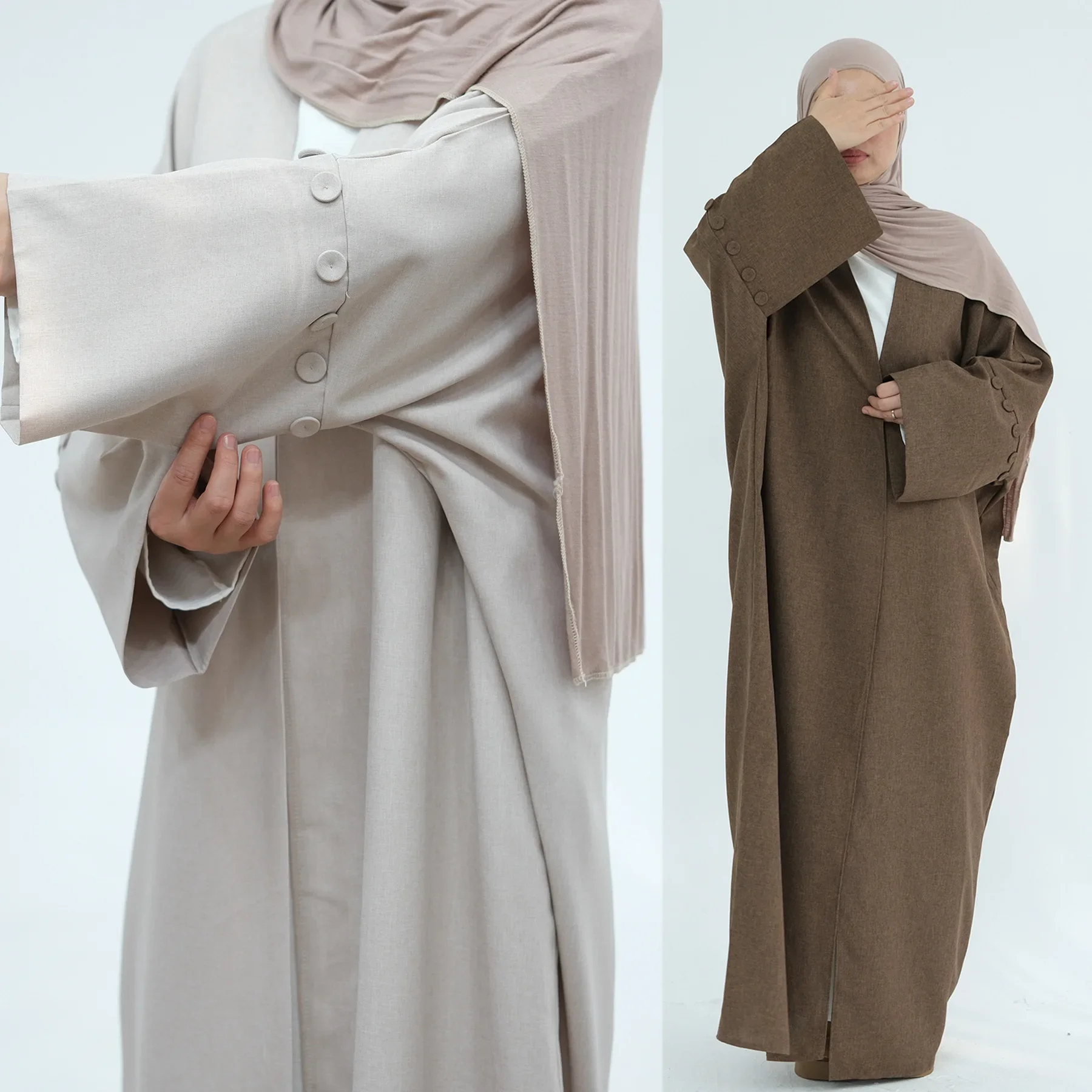 Muslim Fashion Abaya Ramadan for Women Elegant Dubai Modest Clothing Islamic Femme Travel Outfit Fashion Turkey Suit 2025