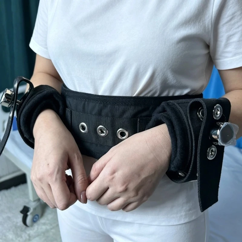 conjunto-de-sujecion-antiescape-bloqueable-y-no-desmontable-para-cintura-y-muneca-equipo-de-proteccion-medica-para-pacientes-agitados-en-hospitales