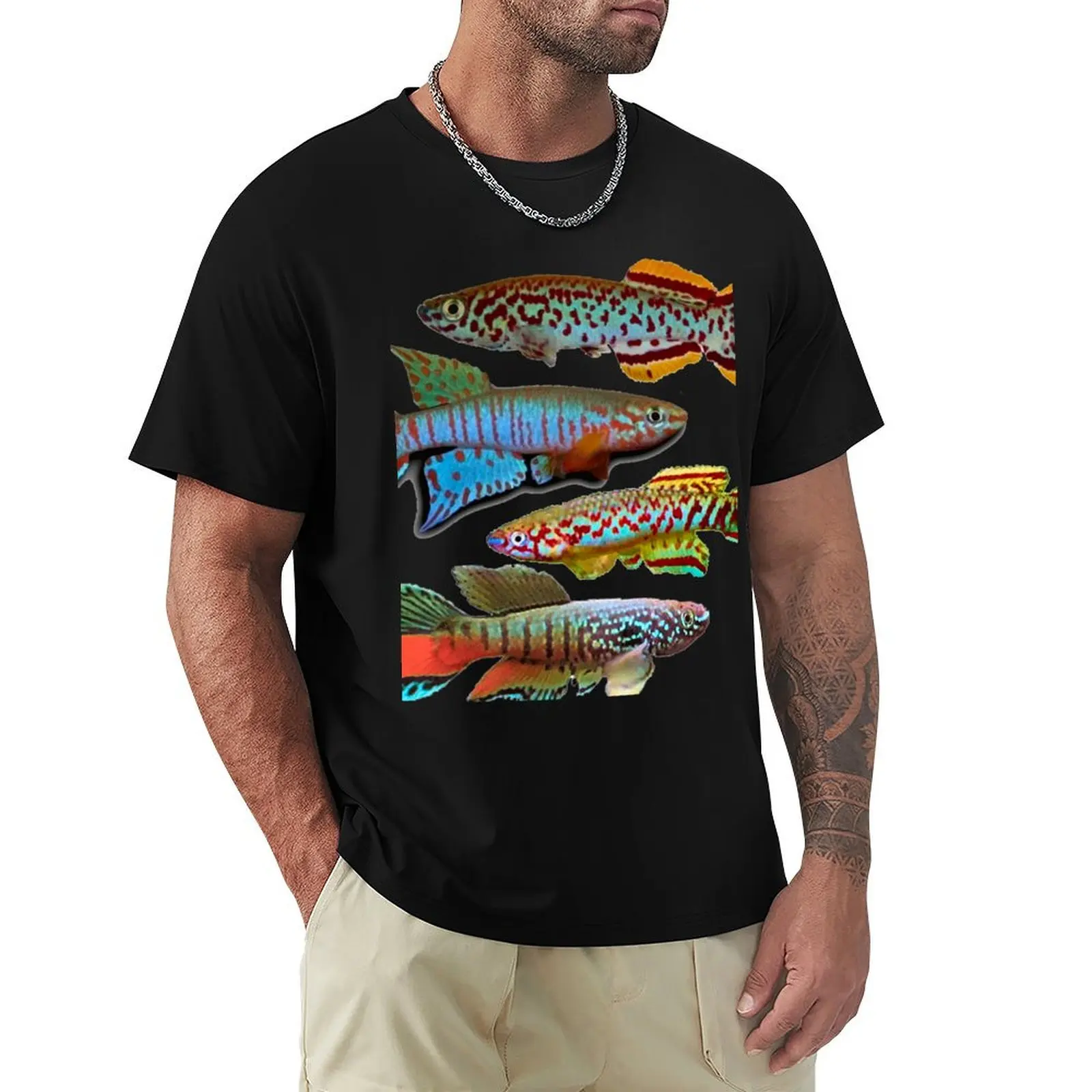 

4 African Killifish T-Shirt Essential Solid Color T-Shirt