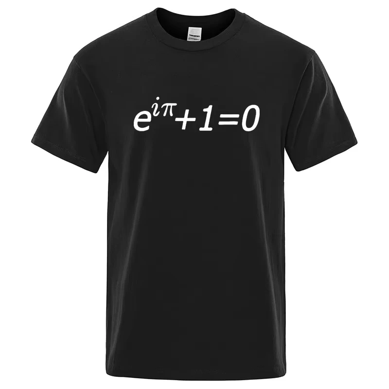 Euler's Identity Math Formula Graphic T‑Shirt e^iπ+1=0 Science Nerd Unisex Casual Short Sleeve Teacher Streetwear Tee