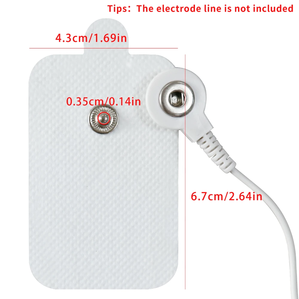Electrostimulation Electrode Patch TENS Self Adhesive EMS Muscle Stimulator Pulse Gel Sticker Acupuncture Massager Replacements