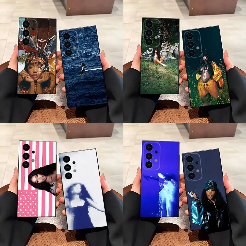 

Hot Singer S-SZA Sos Phone Case For Samsung S25,S24,S21,S22,S23,S30,Ultra,S20,Plus,Fe,Lite,5G Black Cover