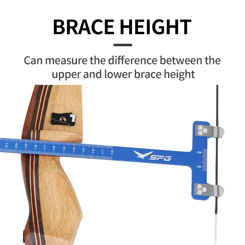 Arco e flecha Arco Quadrado Régua T, Material de Aço Inoxidável, Caça Medição Ferramenta, Arco e Seta Tiro, Bowstring Posicionamento Escala