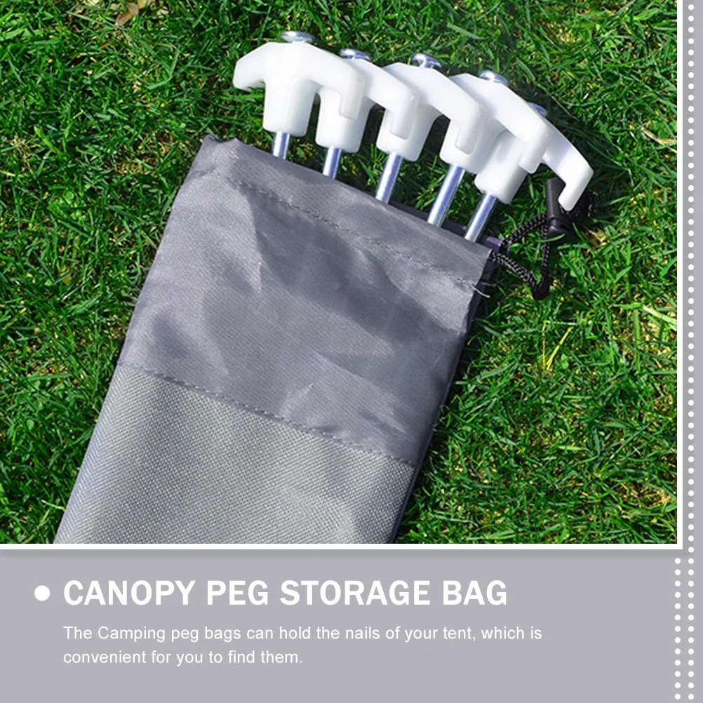 

5 Pcs Floor Nail Storage Bag Tent Camping Accessories Bags for Clothes Spike Pouch Pegs Pocket Simple Tool Travel