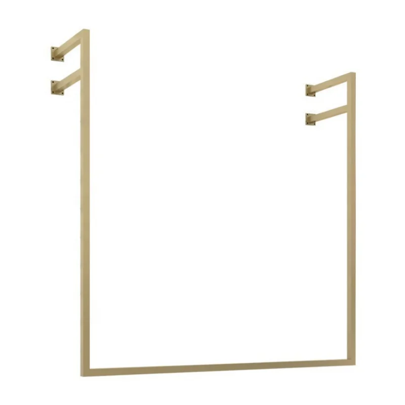 Custom, Fashion Messing Messing Goud Opknoping Kleding Jurk Display Rekken Meubeldoek Winkel Display Stand