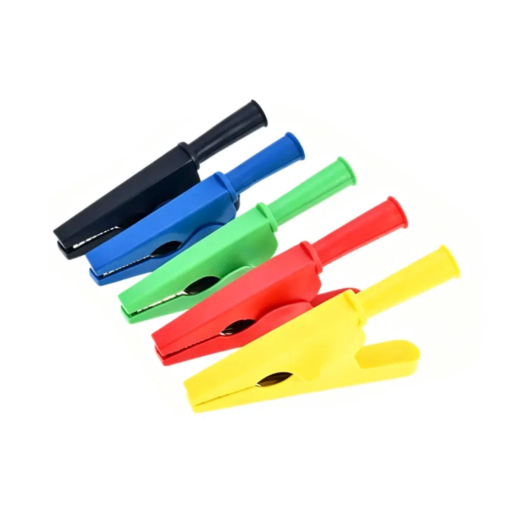 1pcs 50A 85mm Insulated Crocodile Crocodile Car Caravan Van Battery Test Lead Clips Best Promotion Alligator Clips