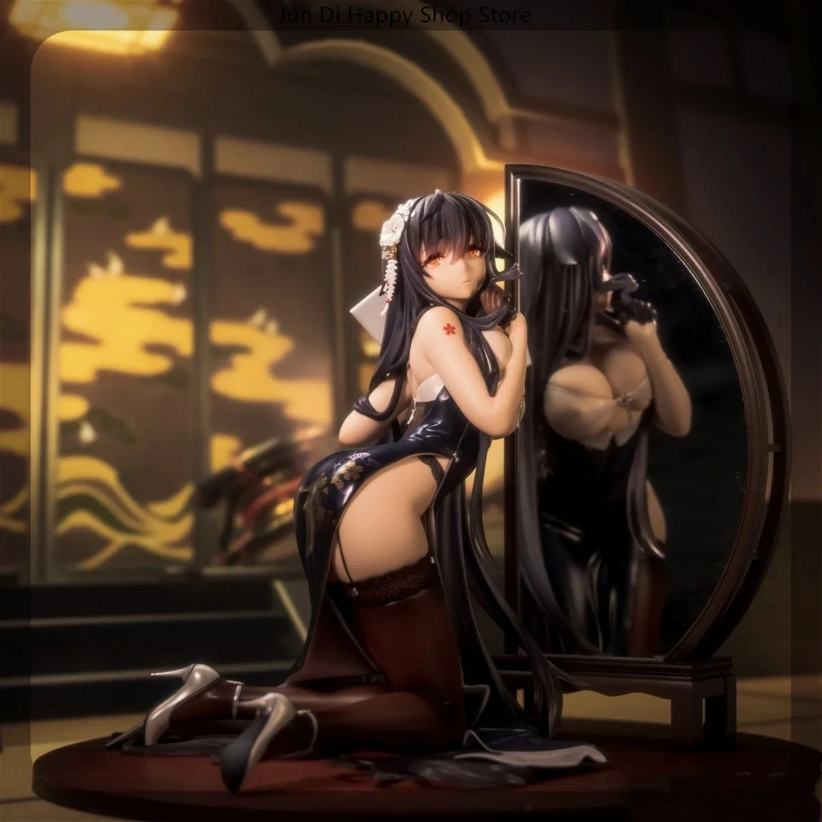 Azur Lane 17 سنتيمتر Ijn Azuma In Cheongsam شخصيات كرتونية لعبة تمثال الكرتون فتاة نماذج تحصيل اللعب لطيف حلية دمية لعبة هدية #2