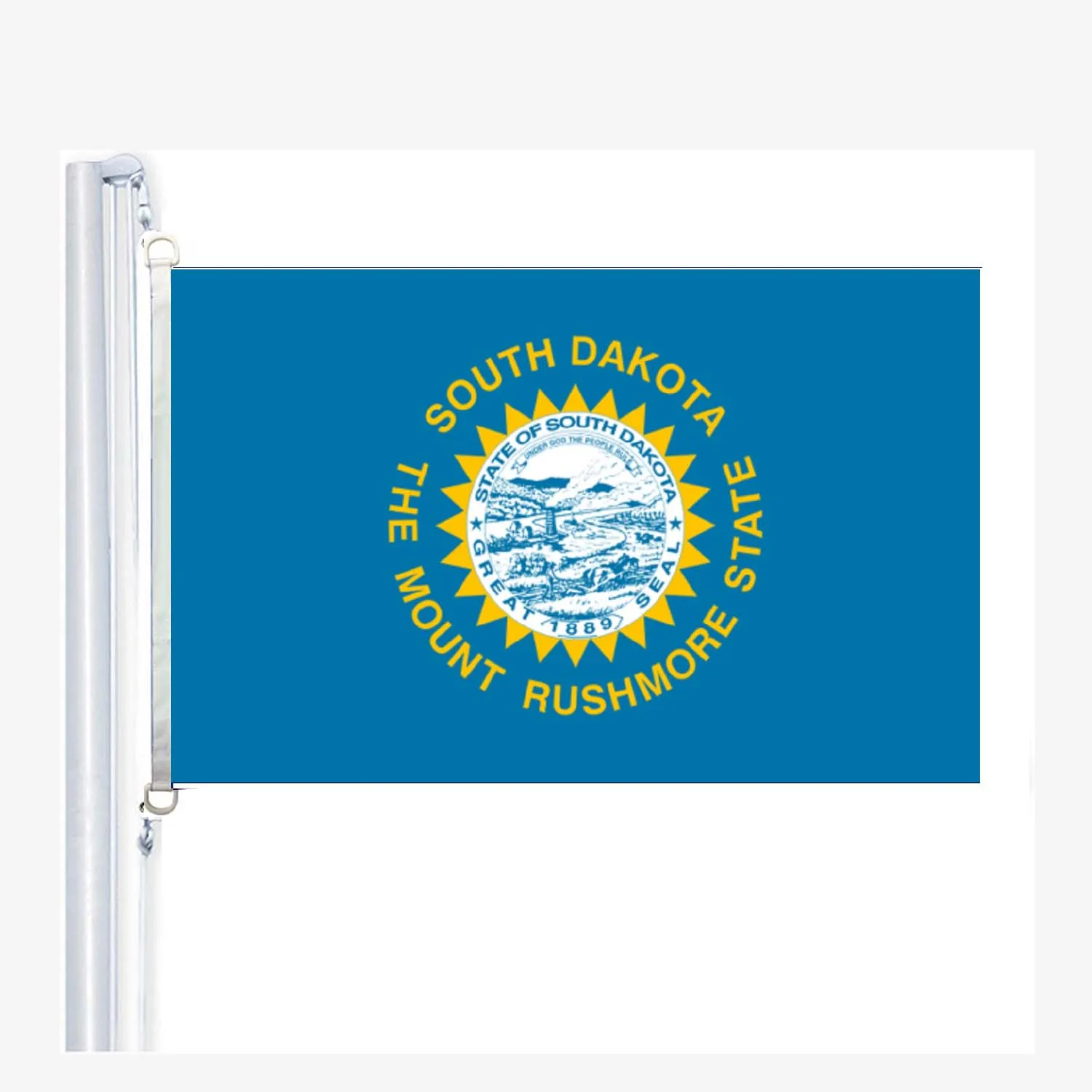 South Dakota Flags 90 x 150 cm, 100 % Polyester, Digitaldruck