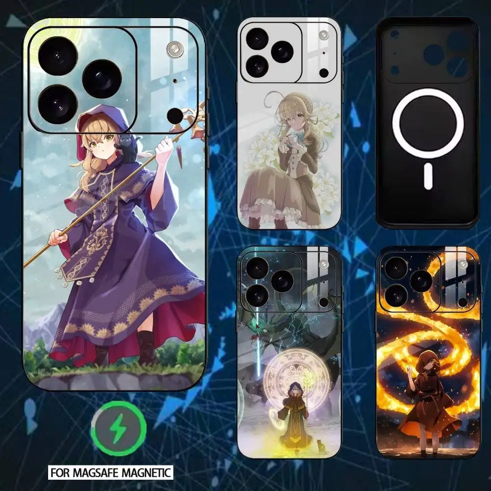 

S-Silent Anime Secert W-Witch Phone Case For iPhone 17/16/15/14/13/12/Plus/Pro/Max for Magnetic Wireless Charging