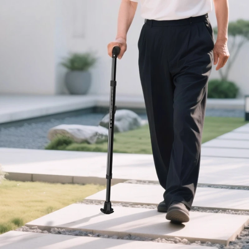 

Aluminum Adjustable Walking Sticks Cane & Underarm Crutches with Pads and Handgrips, for Adults 150-190cm Tall Axillary Crutch