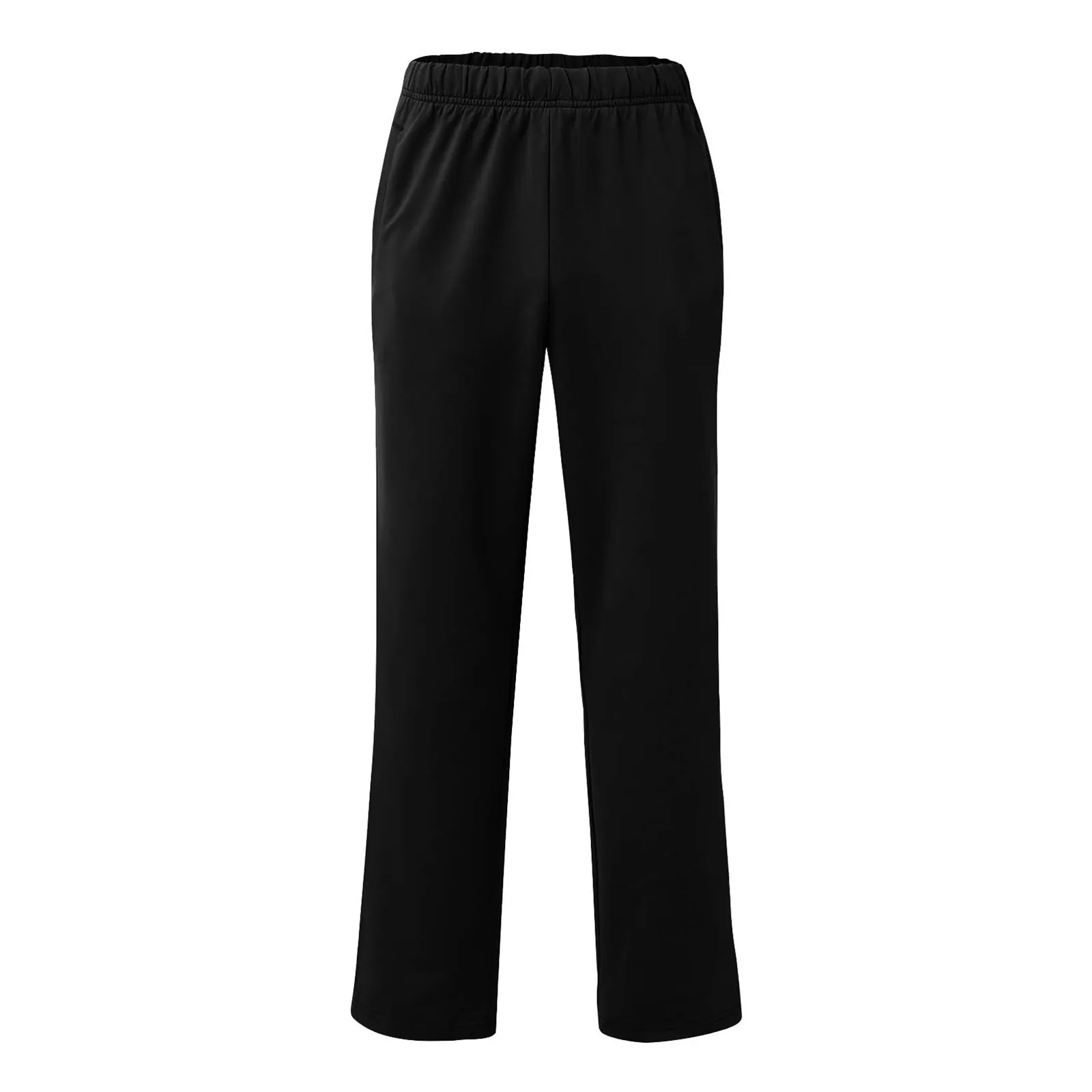 Men's Side Full Zipper Sweatpants Elastic Mid-Rise Basketball Pants With Pocket Fashion Splicing Color Sports Wide Leg Trousers