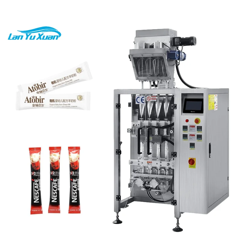 High Quality Multi-lane 3g 5g 7g Stick Sugar Packing Machine/coffee Powder Stick Filling Packaging Machine