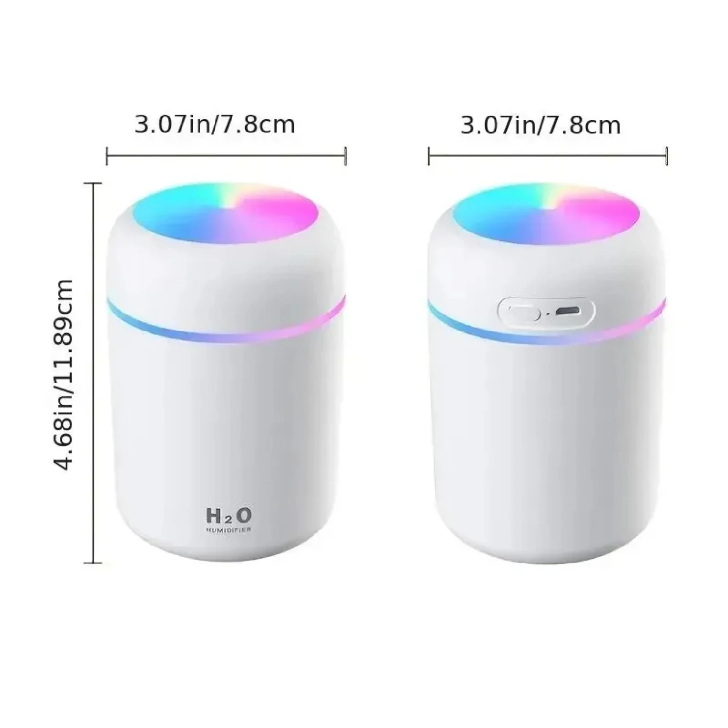 NEW Perfect for Home or Office - Creative Mini Colorful Cup Desktop Car Humidifier with 300ML Capacity, Quiet Humidification and