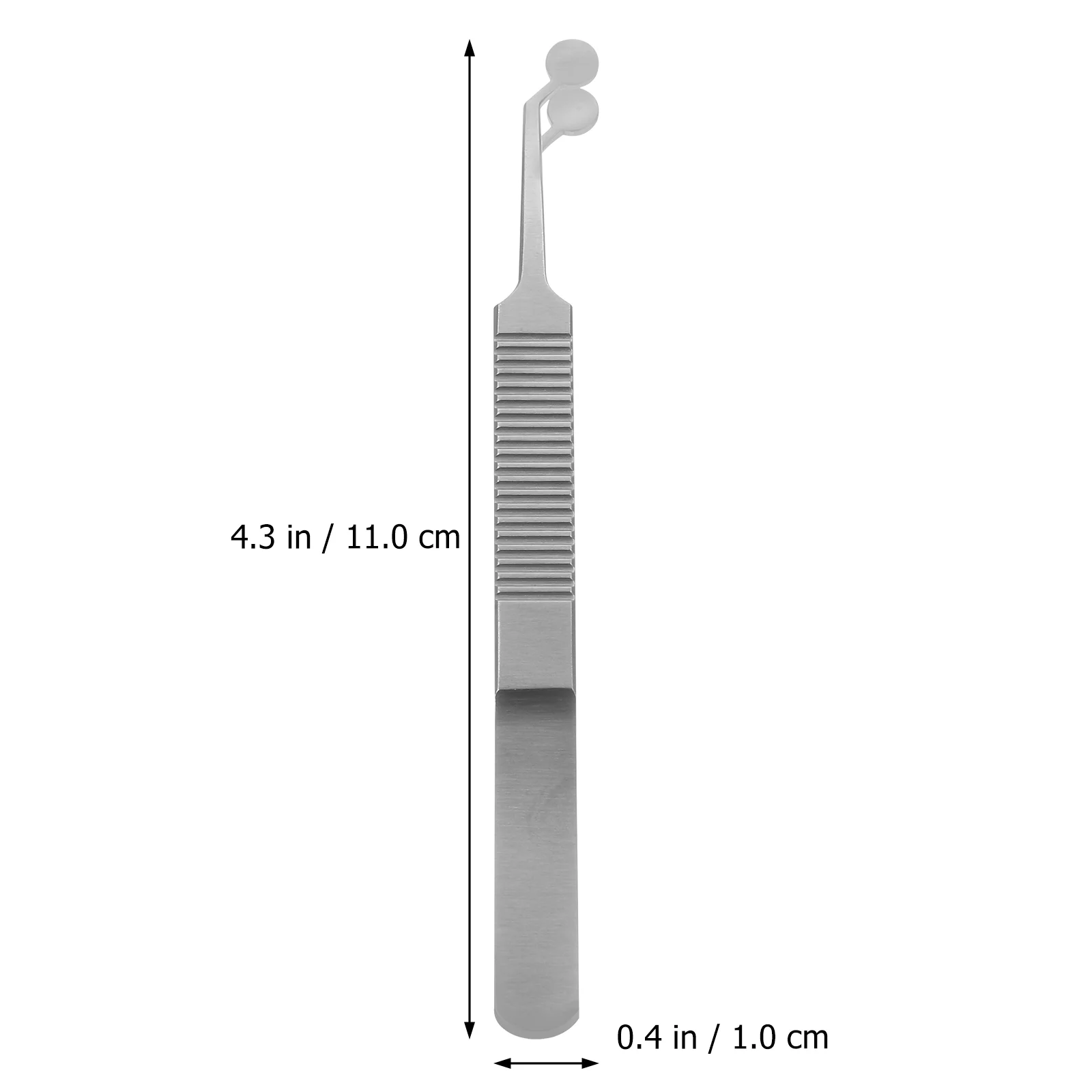 Meibomian-Pince à épiler à pointe ronde en acier inoxydable, outil de kit de massage des barrage, presse-étoupe