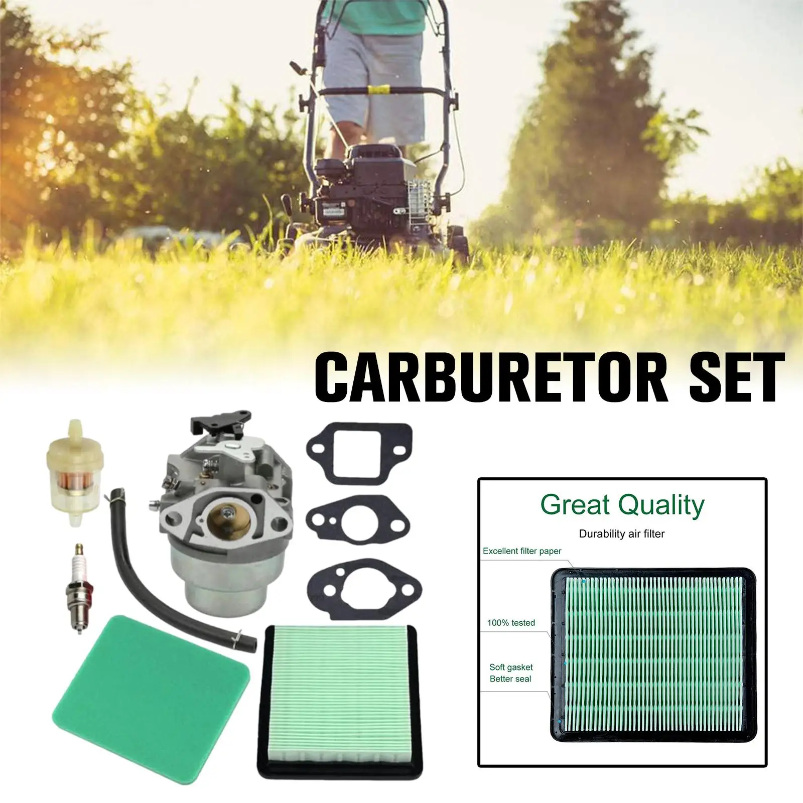 Carburetor Kit Air Fuel Filter Cover For Honda GCV135 GCV160 GCV190 HRB216 HRZ216 Engine Garden Tools Accessories Parts