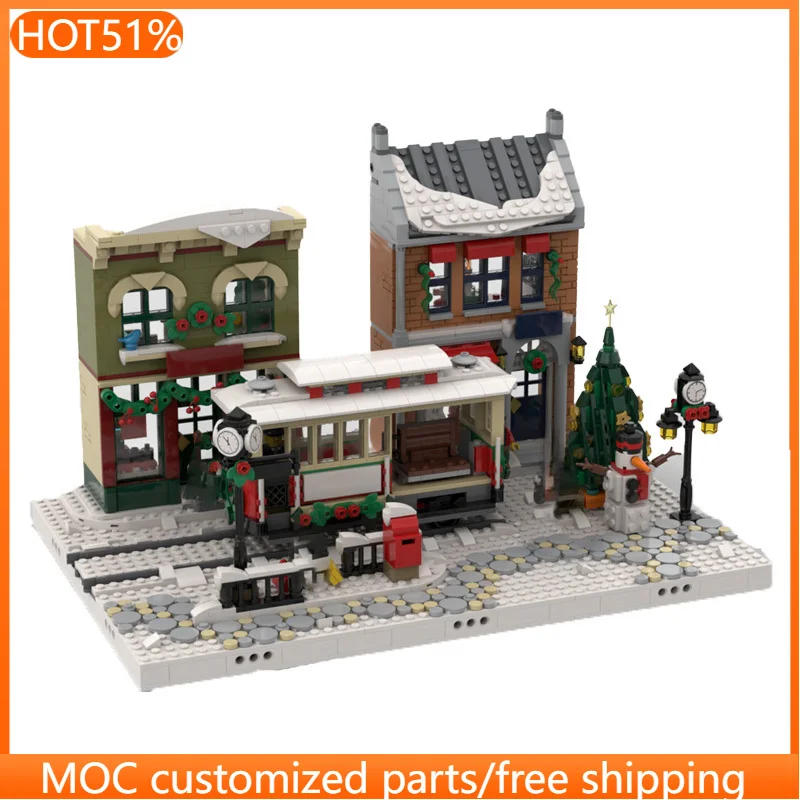 

Набор для сборки средневековой улицы (429 деталей), 10308, MOC, модульный конструктор, технология DIY, игрушка для мальчиков, рождественский подарок