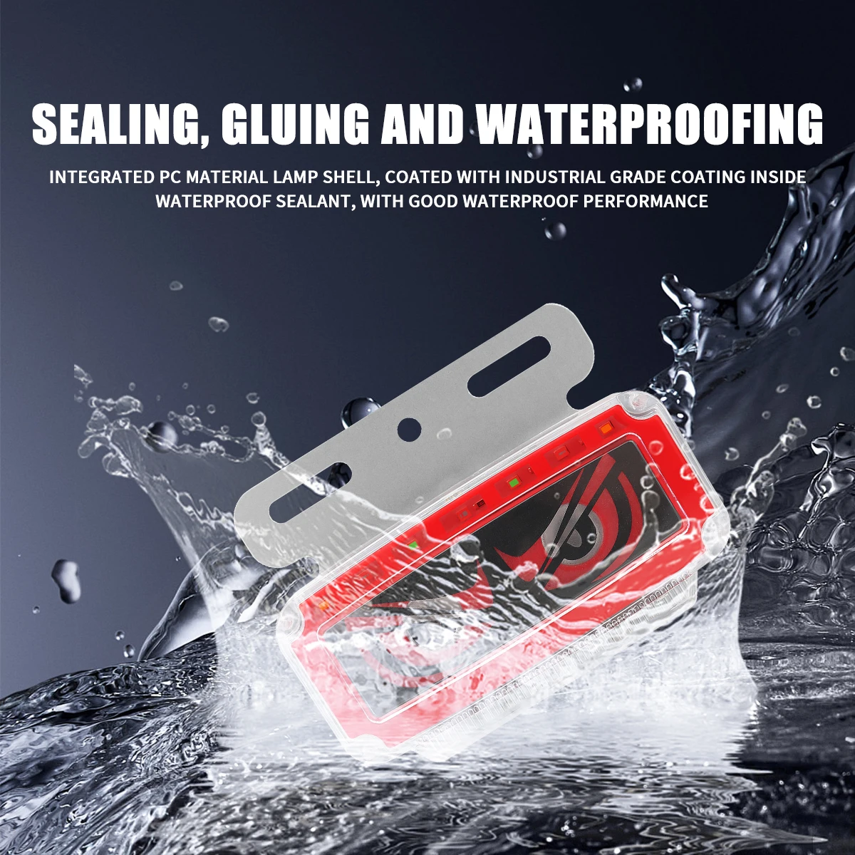 Luci di posizione laterali per occhi RGB 12V-24V LED per camion con luci di posizione laterali ad effetto dinamico Luce per camion di sicurezza di guida Lampada ultra luminosa