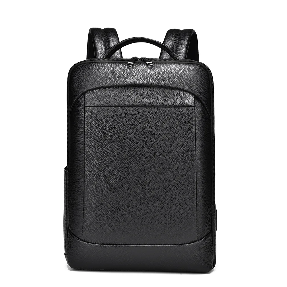 

High-Quality Genuine Cowhide Leather Backpack for Men,15.6 Inch Laptop Bag,Business Travel Daypack,Office Briefcase