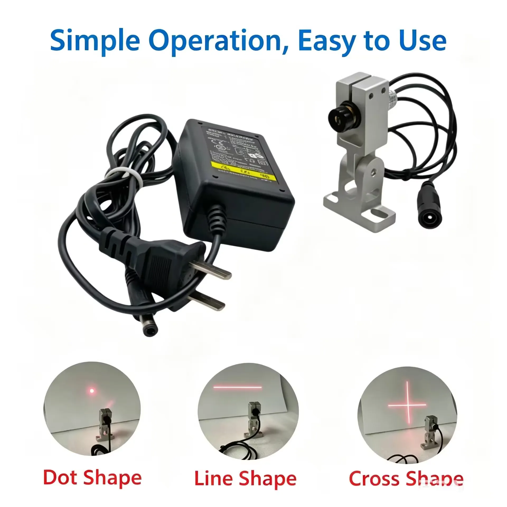 T-Type Red Laser Alignment Indicator with Adjustable Bracket for Laser Marking & Welding Machines