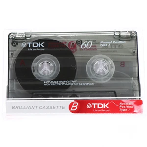 High quality standard cassette, white tape player, empty 60 minutes magnetic audio tape, speech music recording recording 8 Main Sales Cassette Ribbon - №4